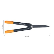 FISKARS PowerGear műanyag fogaskerekes sövénynyíró HS72