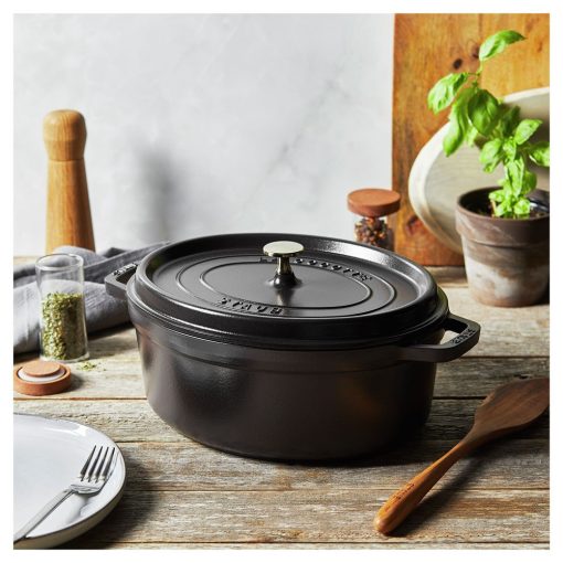 STAUB La Cocotte ovális lábas (31 cm) fekete