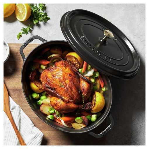 STAUB La Cocotte ovális lábas (31 cm) fekete