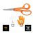 FISKARS Classic gyermekolló (13 cm) narancssárga