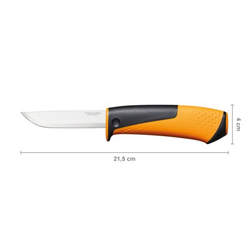 FISKARS Hardware általános kés, tokba épített élezővel