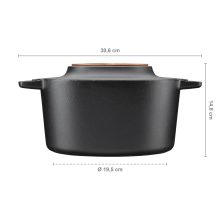 FISKARS Norden öntöttvas lábas, fedővel (4 L)