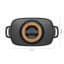 FISKARS Norden öntöttvas ovális lábas, fedővel (5 L)