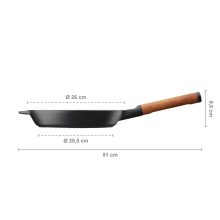 FISKARS Norden öntöttvas grillserpenyő (26 cm)