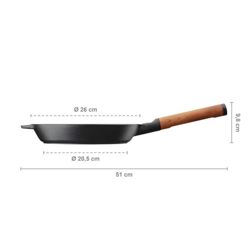 FISKARS Norden öntöttvas grillserpenyő (26 cm)