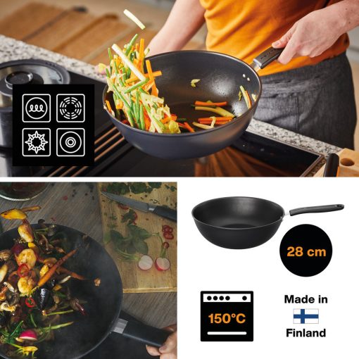 FISKARS Functional Form wok (28 cm) teflon bevonattal