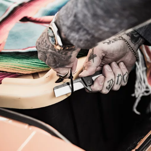 GERBER Quadrant zsebkés, bambusz markolattal