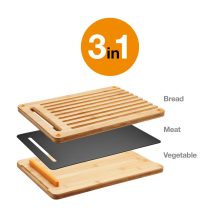 FISKARS Functional Form bambusz vágódeszka készlet