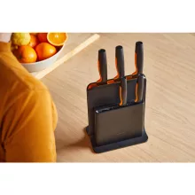 FISKARS Functional Form késkészlet, 5 késsel, műanyag blokkban