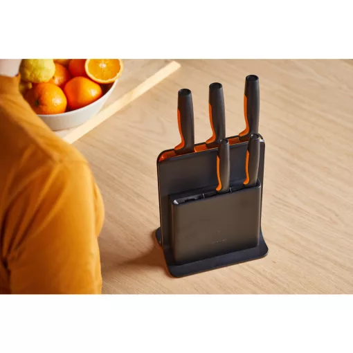 FISKARS Functional Form késkészlet, 5 késsel, műanyag blokkban