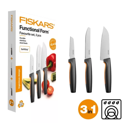 FISKARS Functional Form "kedvenc késeim" készlet, 3 részes