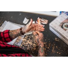 GERBER Mansfield Micarta zsebkés, natural