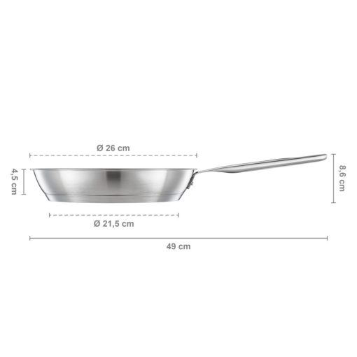 FISKARS All Steel serpenyő (26 cm) ceratec bevonattal