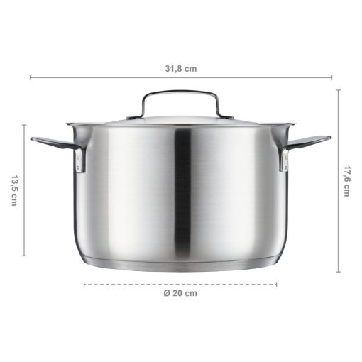 FISKARS All Steel lábas fedővel (5 l)