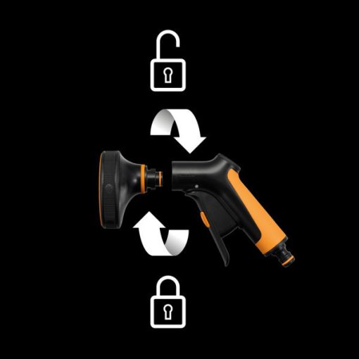 FISKARS Comfort 5 funkciós öntözőfej, elülső vezérlés