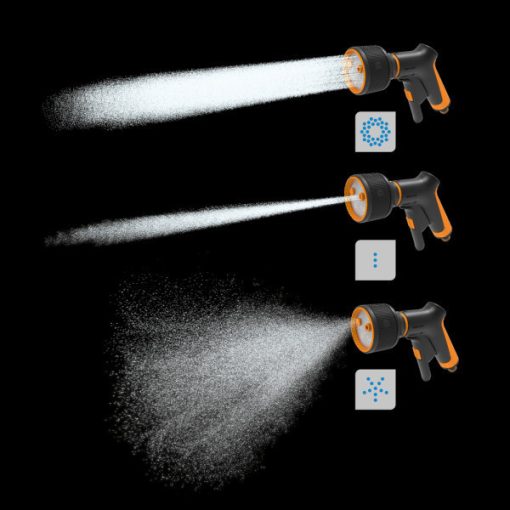 FISKARS Comfort 3 funkciós öntözőfej, elülső vezérlés