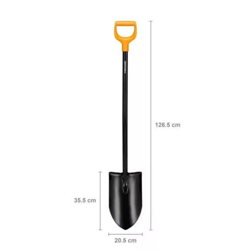 FISKARS Solid Plus hegyes ásó (XL) hosszított nyéllel