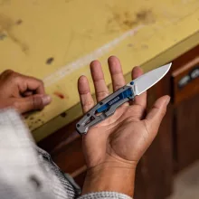 GERBER Paralite zsebkés, ezüst/kék