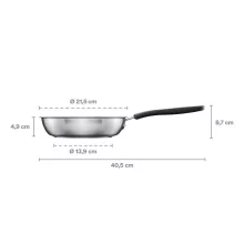 FISKARS Functional Form serpenyő (20 cm) kerámia bevonattal
