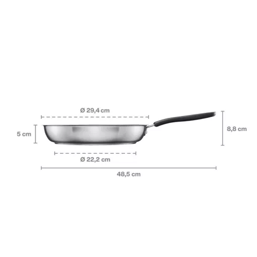FISKARS Functional Form serpenyő (28 cm) kerámia bevonattal