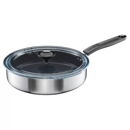 FISKARS Functional Form párolóserpenyő, fedővel (26 cm) kerámia bevonattal
