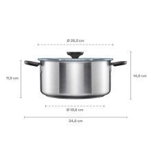 FISKARS Functional Form lábas, fedővel (5 liter)