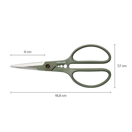 FISKARS Urban Gardening virágvágó olló tárolóval