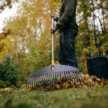 FISKARS Ergonomic lombseprű, műanyag fejjel