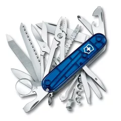VICTORINOX Swiss Army Swiss Champ zsebkés, áttetsző kék