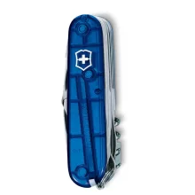 VICTORINOX Swiss Army Swiss Champ zsebkés, áttetsző kék