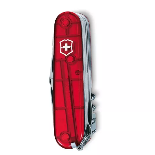 VICTORINOX Swiss Army Swiss Champ zsebkés, áttetsző piros