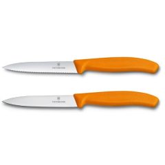   VICTORINOX Swiss Classic késkészlet (10 cm) 2 részes, narancssárga