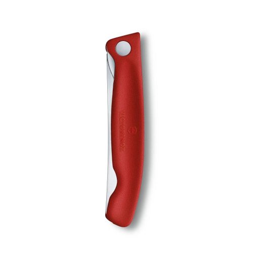 VICTORINOX Swiss Classic összecsukható paradicsomszeletelő kés (11 cm) piros