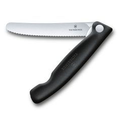   VICTORINOX Swiss Classic összecsukható paradicsomszeletelő kés (11 cm) fekete