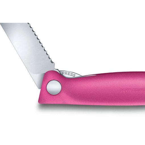 VICTORINOX Swiss Classic összecsukható paradicsomszeletelő kés (11 cm) pink