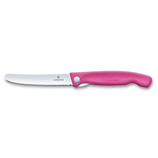 VICTORINOX Swiss Classic összecsukható paradicsomszeletelő kés (11 cm) pink