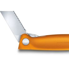 VICTORINOX Swiss Classic összecsukható paradicsomszeletelő kés (11 cm) narancs