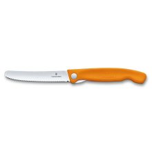 VICTORINOX Swiss Classic összecsukható paradicsomszeletelő kés (11 cm) narancs