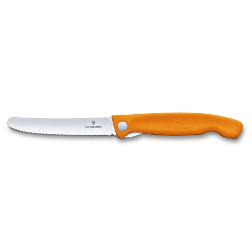 VICTORINOX Swiss Classic összecsukható paradicsomszeletelő kés (11 cm) narancs