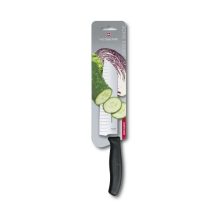 VICTORINOX Swiss Classic santoku kés, barázdált pengével (17 cm) fekete