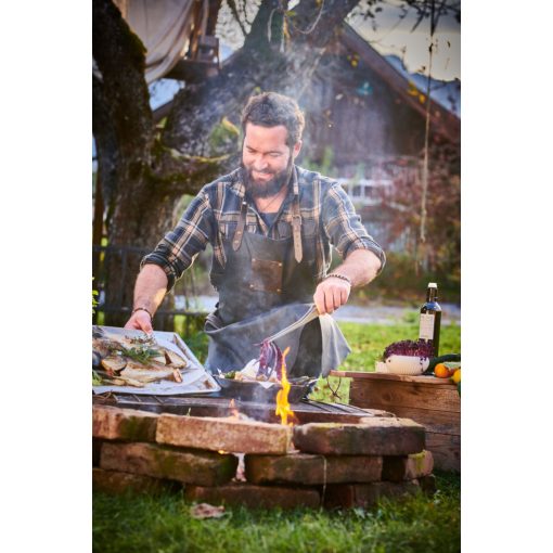 DICK Red Spirit késkészlet, 4 késsel, csipesszel, bőr késtartó táskában