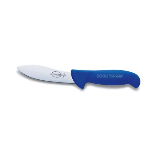 DICK ErgoGrip nyúzókés (13 cm) merev, ívelt, kék