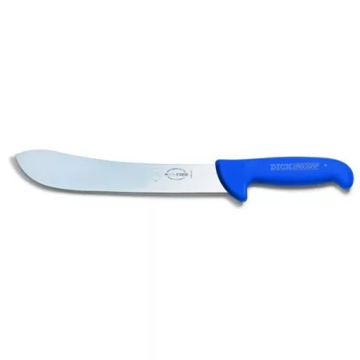 DICK ErgoGrip henteskés (23 cm) merev, ívelt, kék