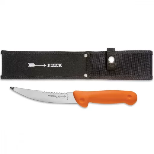 DICK MagicGrip vadászkés, tokkal (15 cm) merev, ívelt, narancssárga