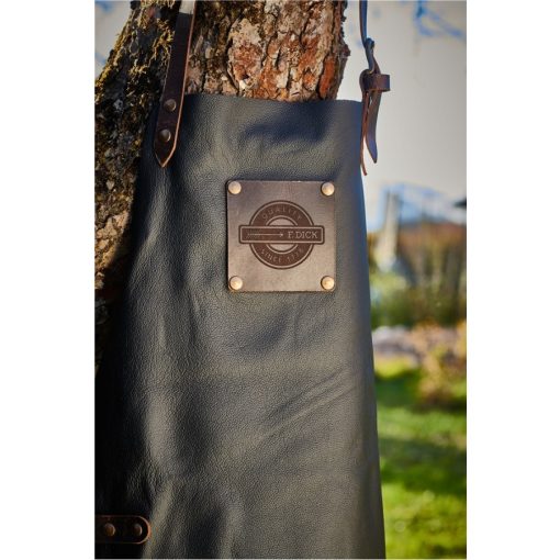 DICK kötény, exkluzív bőr kivitelben, fekete