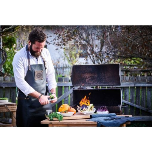 DICK kötény, exkluzív bőr kivitelben, fekete