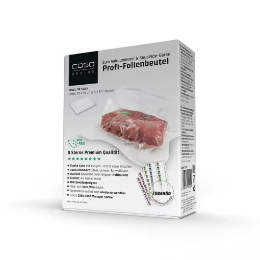 CASO vákuum tasak 20 x 30 cm (50 db) stukturált, extra erős