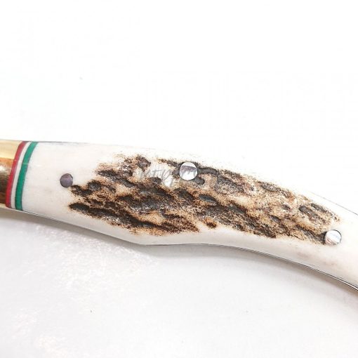 Papp László – Nagy Fejesgörbe bicska - Agancs nyéllel - Nemzeti színekkel