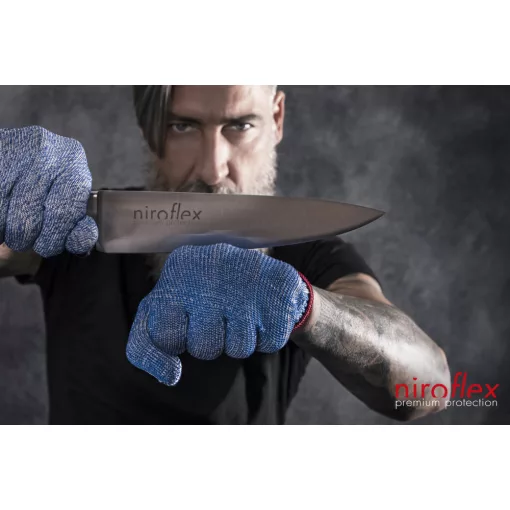 NIROFLEX BlueCut Advance vágásálló kesztyű (S)