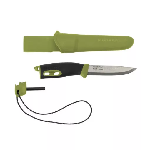 MORAKNIV Companion Spark (S) kés, tokkal, szikravetővel, zöld